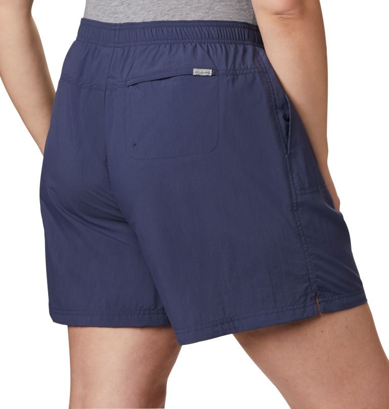 Women's Columbia Sandy River Shorts Navy | Plus Size CA-CC06L